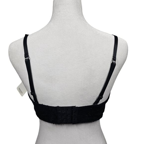 René Rofé NWT Black Sequin Convertible Stretch Bra with Removable Pads Size S - Picture 4 of 9